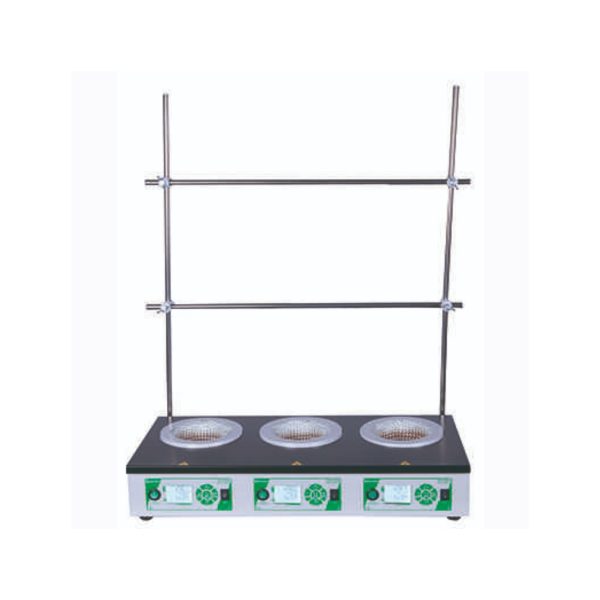 Heating mantle PE 4100 3 3x0.5L digital with set of racks