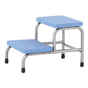 2-Step Footstool Stainless Steel F-36-1 - Medical Grade Professional (Healthcare)