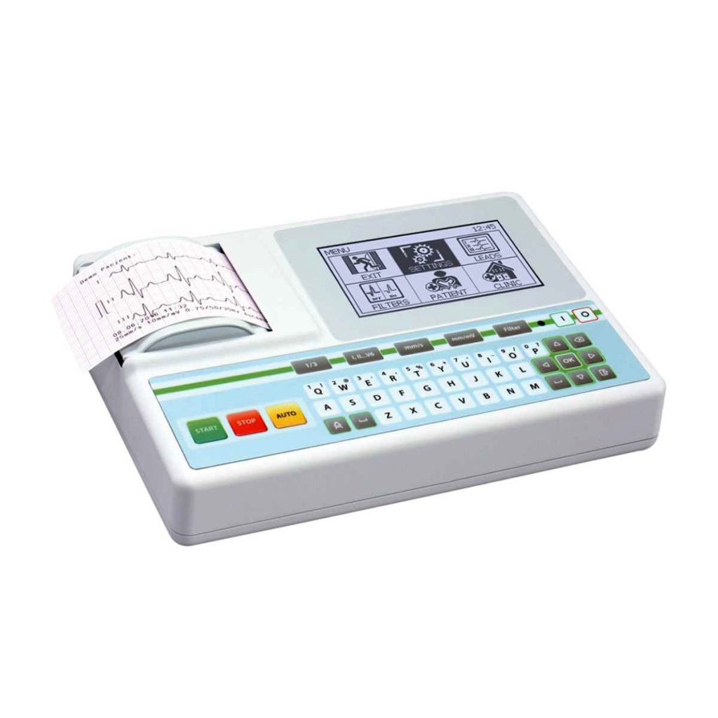 ASPEL AsCARD Green B/W ECG Machine - Medical Grade Professional (Healthcare)