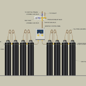 Precision Uk ltd Gas Manifolds Automatic Medical Gas Manifold. - Medical Grade Professional (Healthcare)