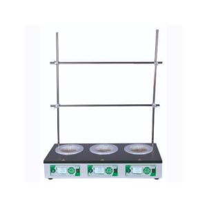 Heating Mantle PE-4100-3 (3×0.5L) Digital with Set of Racks - Medical Grade Professional (Healthcare)