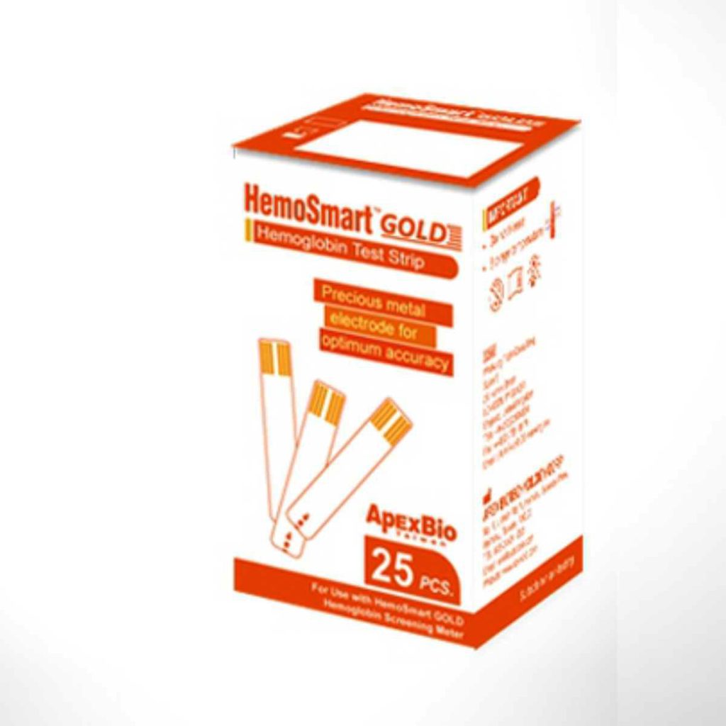Test Strip for ApexBio HemoSmart Gold Hemoglobin Meter - Medical Grade Professional (Healthcare)