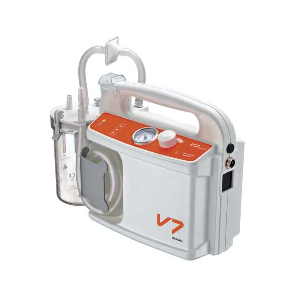 Hersill V7 Plus B Emergency High Vacuum Portable Suction Machine - Medical Grade Professional (Healthcare)