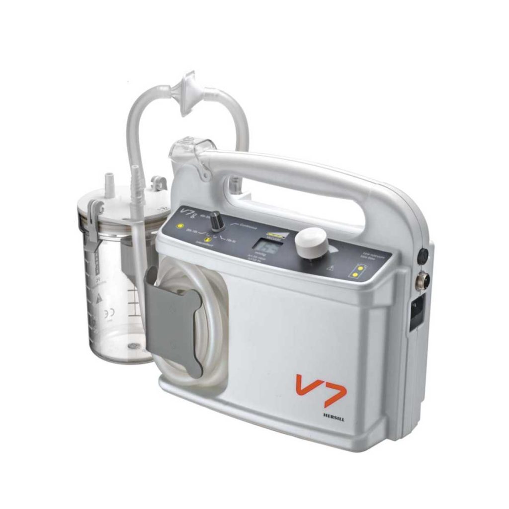 Hersill V7 G Intermittent Low Vacuum Portable Suction Machine - Medical Grade Professional (Healthcare)