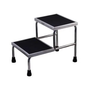 Stainless Steel Hospital Two Step Stool - Medical Grade Professional (Healthcare)