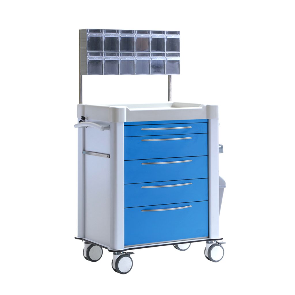 Linealife TECHNOplus TPS-3025 Medicine and Treatment Cart - Medical Grade Professional (Healthcare)