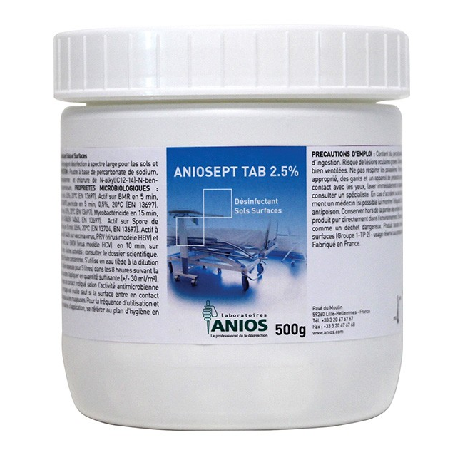 Aniosept Tab 2.5% 500g 150’S - Medical Grade Professional (Healthcare)