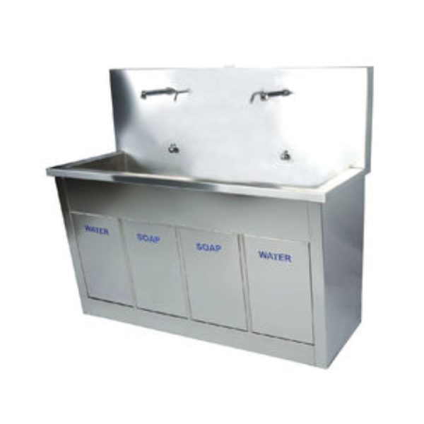 Linealife Double Bay Scrub Sink - Medical Grade Professional (Healthcare)